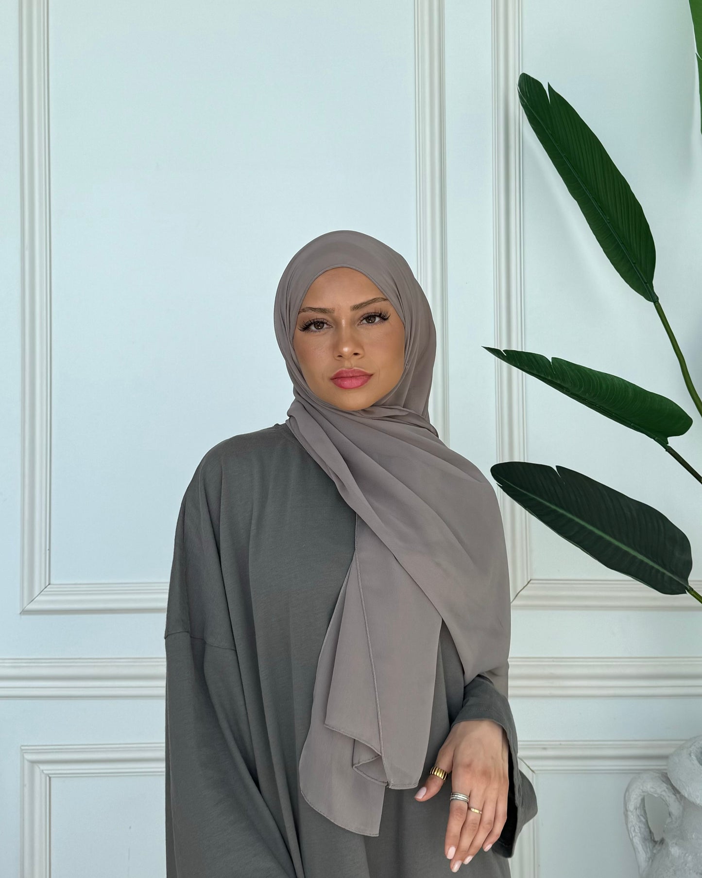 Nude Chiffon Hijab