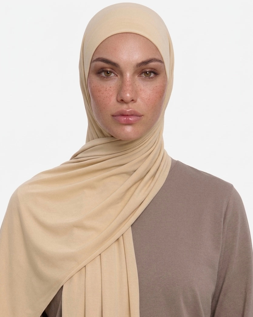 Beige Liquid Jersey